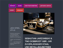 Tablet Screenshot of jado-steel-style.com